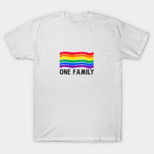 We are one family- Pride month wear T-Shirt